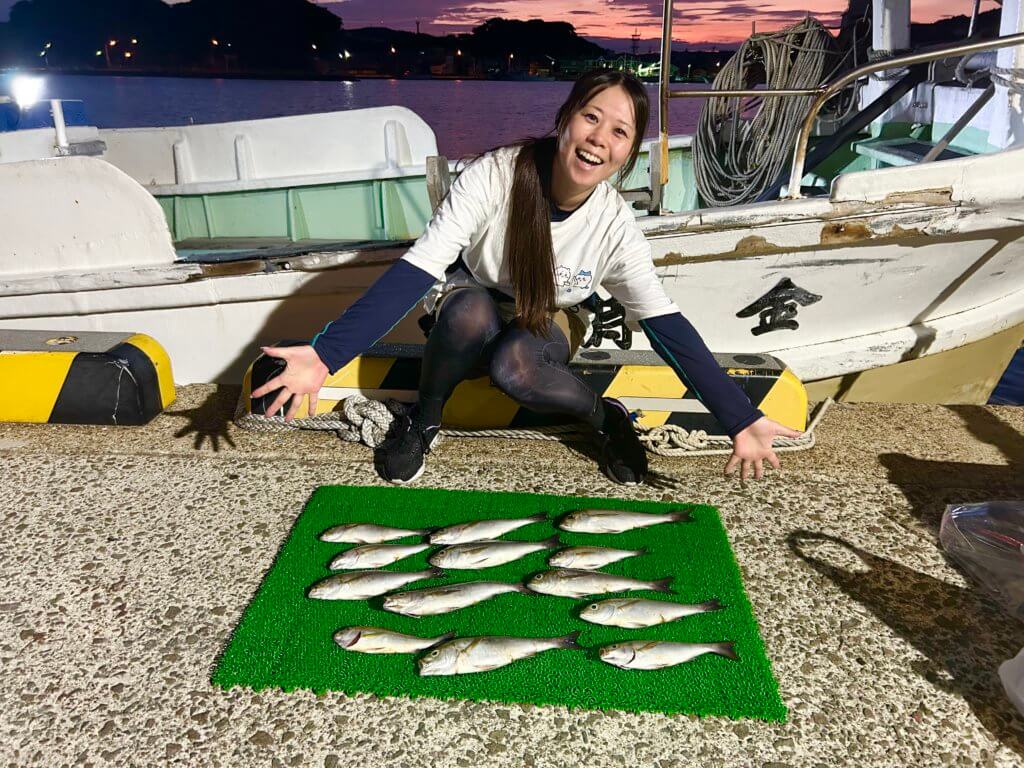 山陰 浜田港 渡船 金時丸 2025年9月1日 波止 釣果報告1