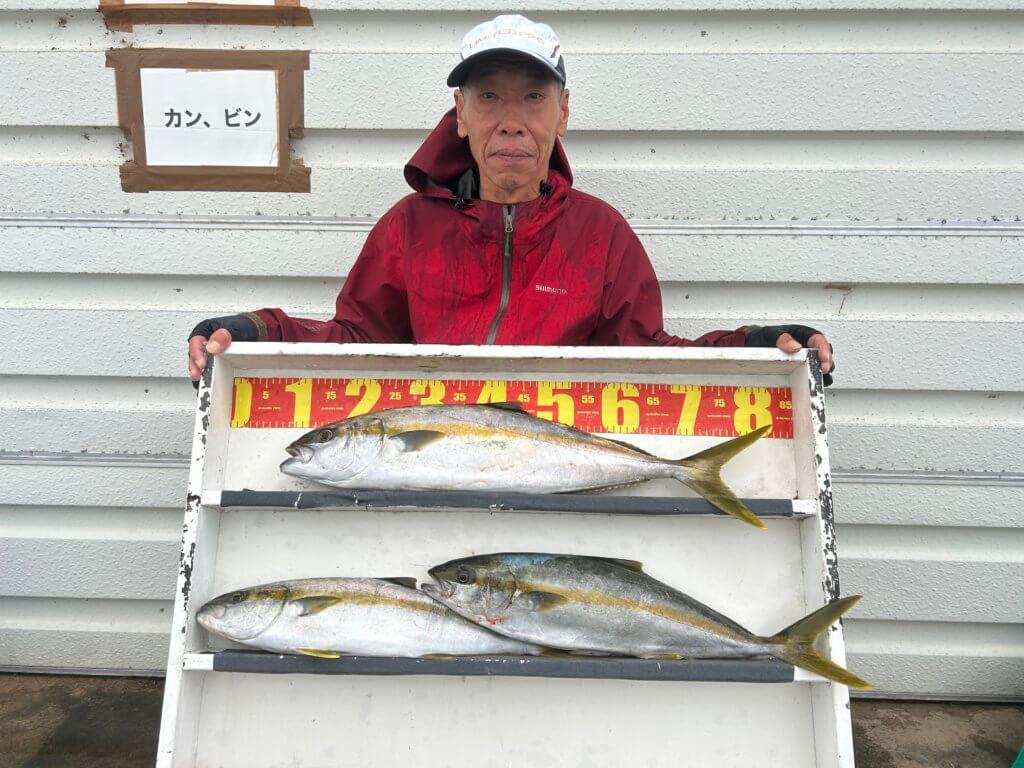 山陰 浜田港 渡船 金時丸 2025年10月3日 波止 釣果報告1