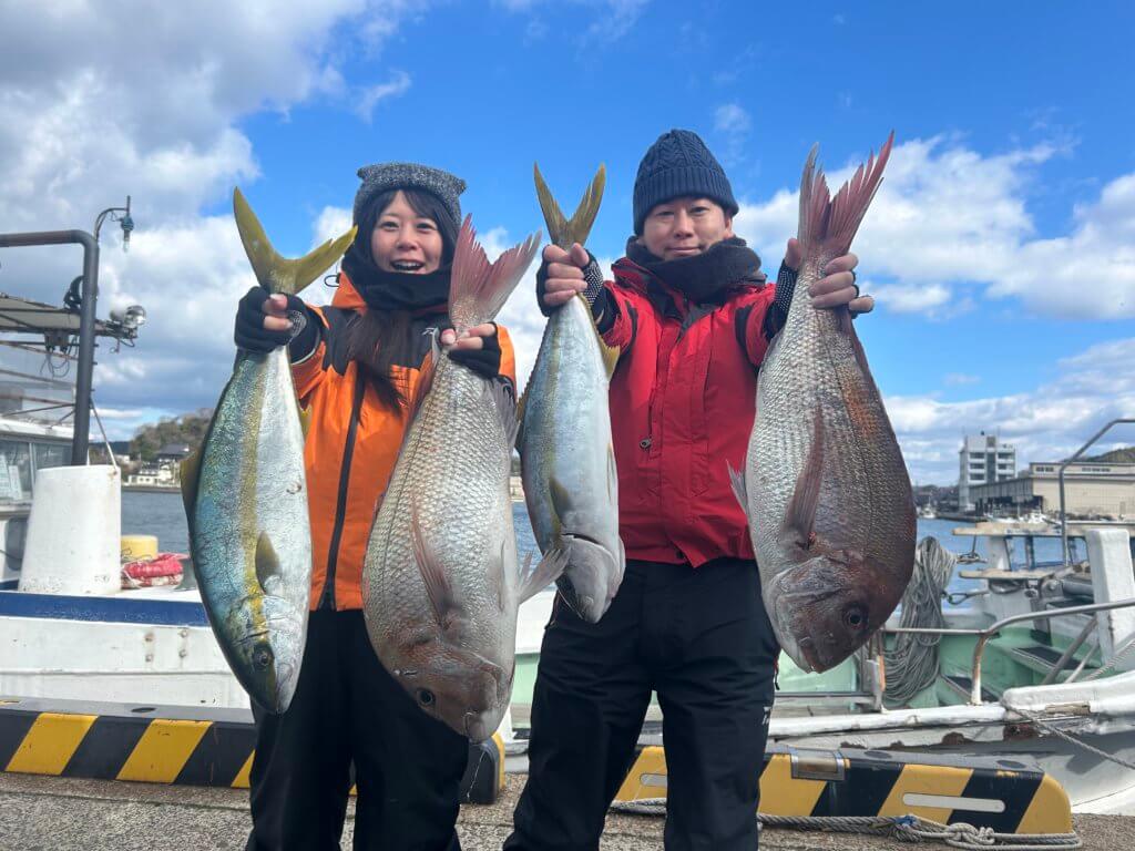 山陰 浜田港 渡船 金時丸 2026年1月9日 波止 釣果報告1
