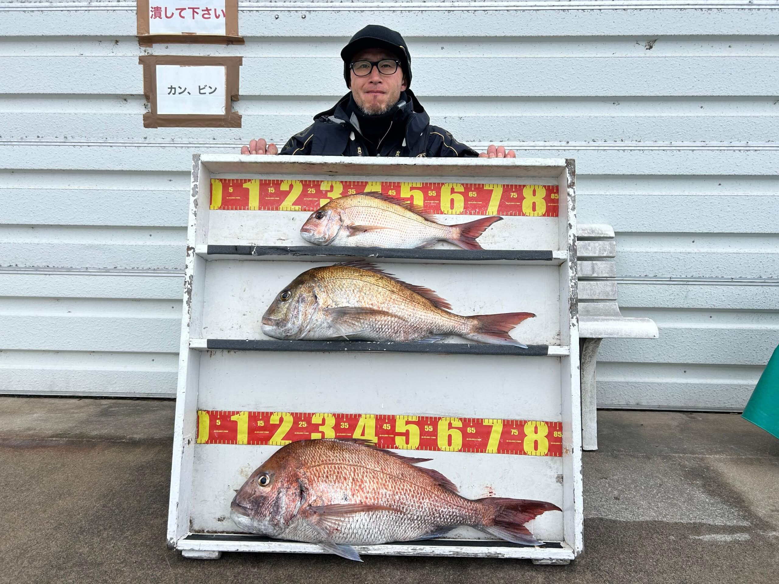 山陰 浜田港 渡船 金時丸 2026年2月11日 波止 釣果報告1