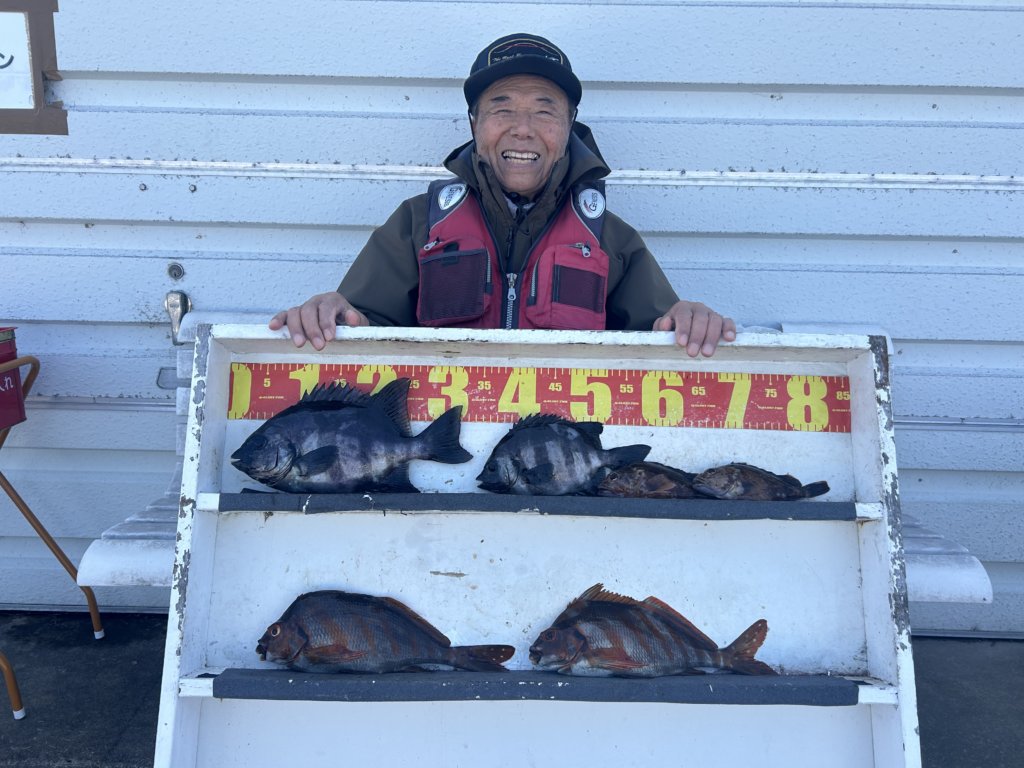 山陰 浜田港 渡船 金時丸 2026年3月26日 波止 釣果報告1