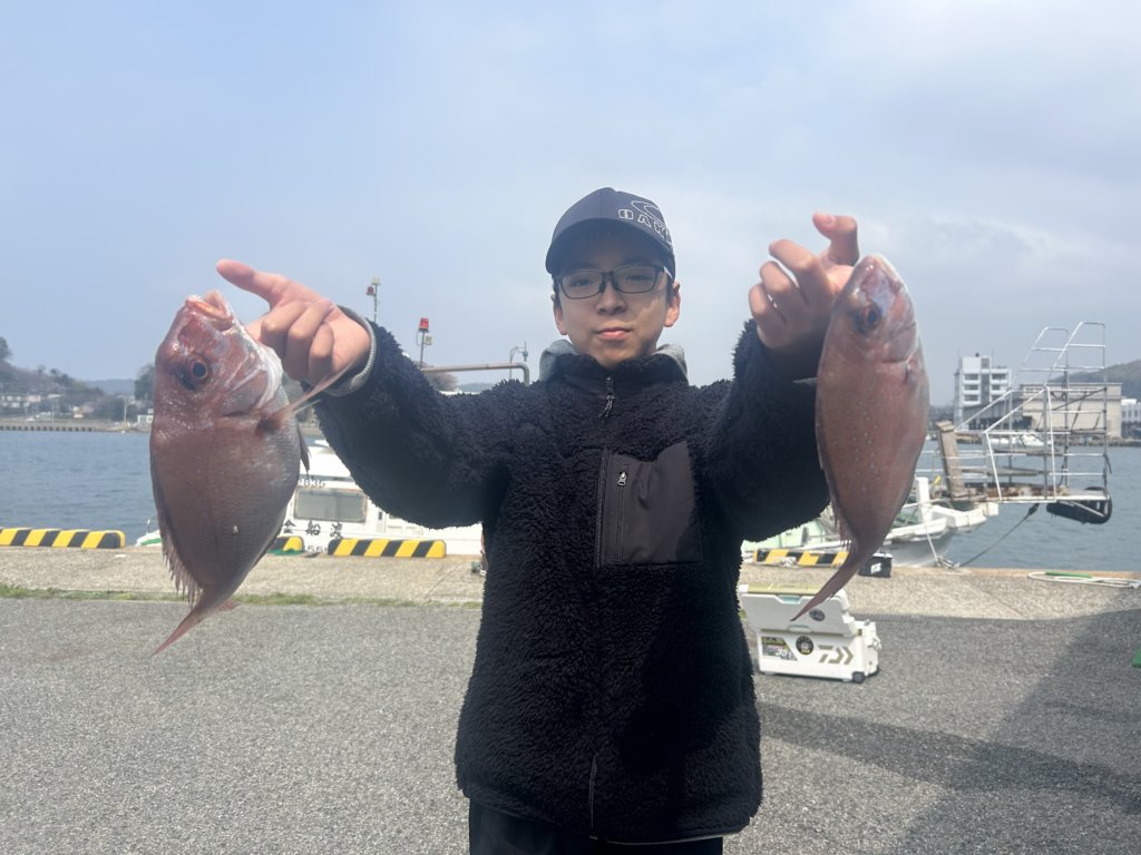 山陰 浜田港 渡船 金時丸 2026年3月28日 波止 釣果報告1